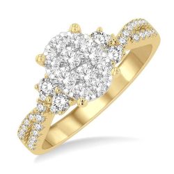 Midnight Majestic White Gold Diamond Engagement Ring