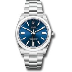  *Pre-Owned* Rolex Oyster Perpetual 41 Watch - Domed Bezel - Blue Index Dial - Oyster Bracelet