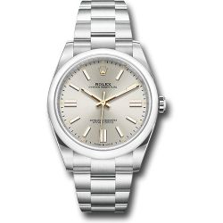  *Pre-Owned* Rolex Oyster Perpetual 41 Watch - Domed Bezel - Silver Index Dial - Oyster Bracelet