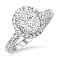 Oval Shape Shine Bright Essential Diamond Ring