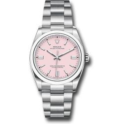  *Pre-Owned* Rolex Oyster Perpetual 36 Watch - Domed Bezel - Candy Pink Index Dial - Oyster Bracelet