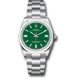  *Pre-Owned* Rolex Oyster Perpetual 36 Watch - Domed Bezel - Green Index Dial - Oyster Bracelet