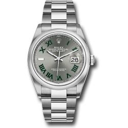  *Pre-Owned* Rolex Oystersteel Datejust 36 Watch - Domed Bezel - Slate Roman Dial - Oyster Bracelet