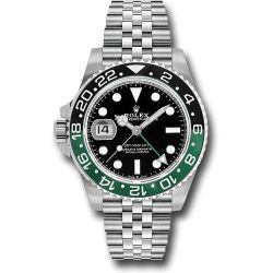  *Pre-Owned* Rolex Oystersteel "Sprite" GMT-Master II Watch - Bidirectional Rotatable 24-Hour Graduated Bezel
