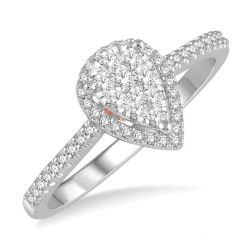 Divine Celestia Rose Gold Diamond Engagement Ring