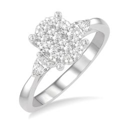 Shine Bright ThLinOn 14K White Gold Diamond Ring