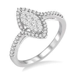 Osiris Echo 14K White Gold Diamond Pave Ring