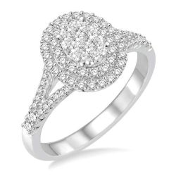Aureate Celestia 14K White Gold Diamond Engagement Ring