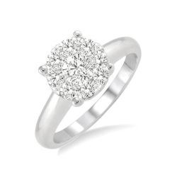 Shine Bright LinIsXe 14K White Gold Diamond Ring