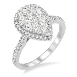 Pear Shape Shine Bright Bridal Diamond Engagement Ring