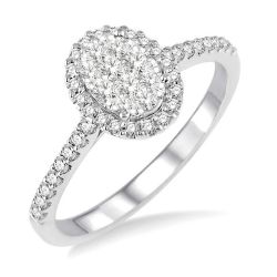 Mist Empress 14K White Gold Diamond Bridal Ring