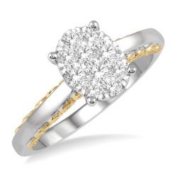 Oval Shape Shine Bright Essential Diamond Engagement Ring