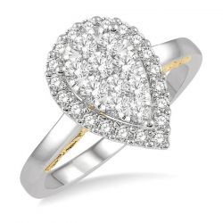 Pear Shape Shine Bright Essential Diamond Ring