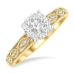 Shine Bright Aurora Majestic White Gold Diamond Engagement Ring