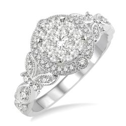 Willow Andromeda Diamond Halo Ring