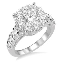 Shine Bright Artemis 18K White Gold Diamond Engagement Ring