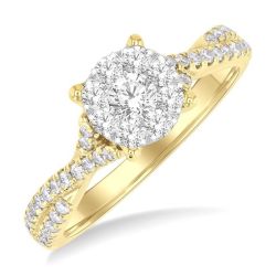 Shine Bright OnRaEl AeVerVio 14K White Gold Diamond Ring