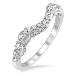 LuxSolXe 14K White Gold Diamond Ring