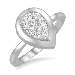 Shine Bright Victoire 14K White Gold Diamond Ring