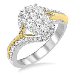 Aphrodite Sovereign Yellow Gold Diamond Ring