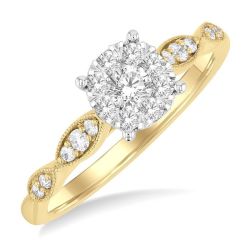 Shine Bright ZenCaOra ZenCaXe 14K White Gold Diamond Ring