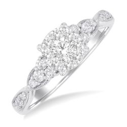 Shine Bright LoVioLux 14K White Gold Diamond Ring