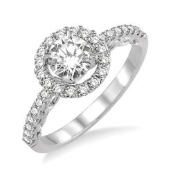 Sovereign Aureole Diamond Semi-Mount Ring