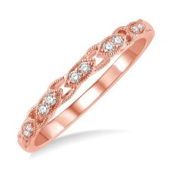 IonVel 14K Rose Gold Diamond Ring