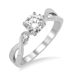 Light Weight Diamond Engagement Ring