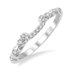 Andromeda Whisper Aura Diamond Wedding Band