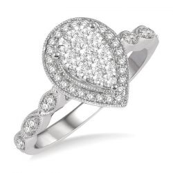 Pear Shape Shine Bright Bridal Diamond Engagement Ring