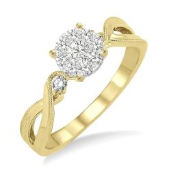 Shine Bright VioSolZen 14K White Gold Diamond Ring
