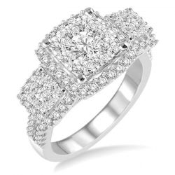 Shine Bright Past Present & Future Diamond Ring