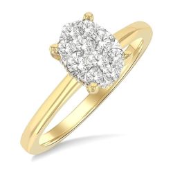 Shine Bright ThVioOra 14K White Gold Diamond Ring