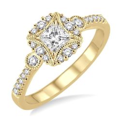Coral Bloom Diamond Semi-Mount Ring