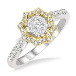 LuxOnRa 14K White Gold Diamond Ring