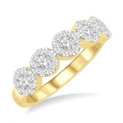 5 Stone Shine Bright Essential Diamond Wedding Band