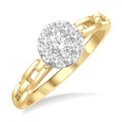 Shine Bright Paper Clip Diamond Ring