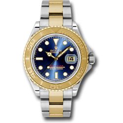  *Pre-Owned* Rolex Steel and Yellow Gold Yacht-Master 40 Watch - Blue Dial