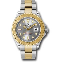  *Pre-Owned* Rolex Steel and Yellow Gold Yacht-Master 40 Watch - Grey Dial