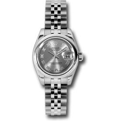  *Pre-Owned* Rolex Steel Lady-Datejust 26 Watch - Domed Bezel - Rhodium Roman Dial - Jubilee Bracelet