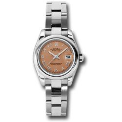  *Pre-Owned* Rolex Steel Lady-Datejust 26 Watch - Domed Bezel - Pink Roman Dial - Oyster Bracelet