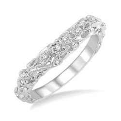 Luminara Silhouette Monarch Diamond Wedding Band