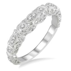 Zephyra Whisper Echo Diamond Wedding Band