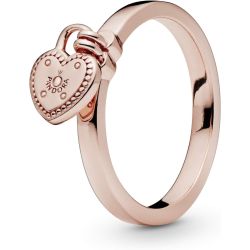 Pandora Rose Love Lock Ring Size 6