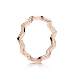 Pandora Rose Timeless Zigzag Ring Size 6