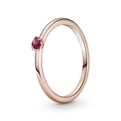 Red Solitaire Ring