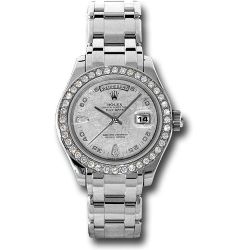  *Pre-Owned* Rolex Platinum Day-date Special Edition 39 Watch - 40 Diamond Bezel - Meteorite Diamond Dial
