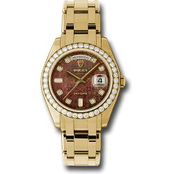  *Pre-Owned* Rolex Yellow Gold Day-Date Special Edition 39 Watch - 40 Diamond Bezel - Dark Mother-Of-Pearl Jubilee Diamond Dial