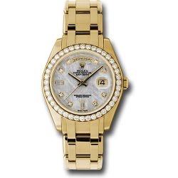  *Pre-Owned* Rolex Yellow Gold Day-Date Special Edition 39 Watch - 40 Diamond Bezel - Meteorite Diamond Dial